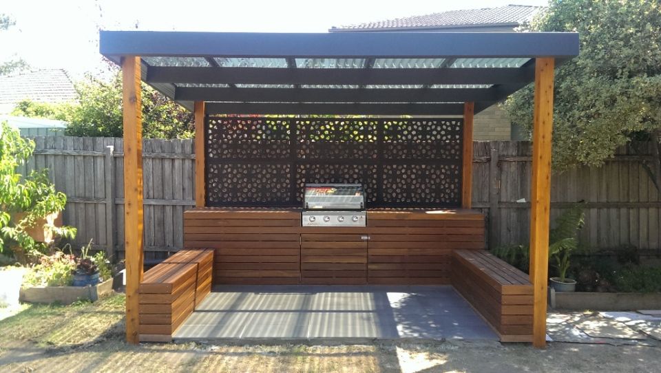 Outdoor Bbq Entertaining Area Landscaping Services Melbourne